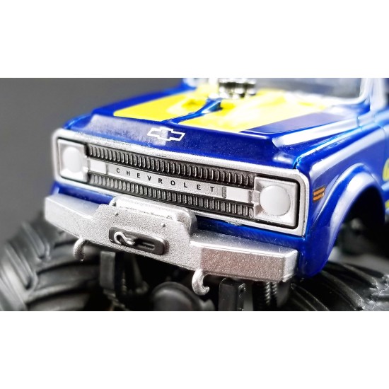 1/64 CHEVROLET K-10 GOODYEAR MONSTER TRUCK BLUE (ACME EXCLUSIVE)