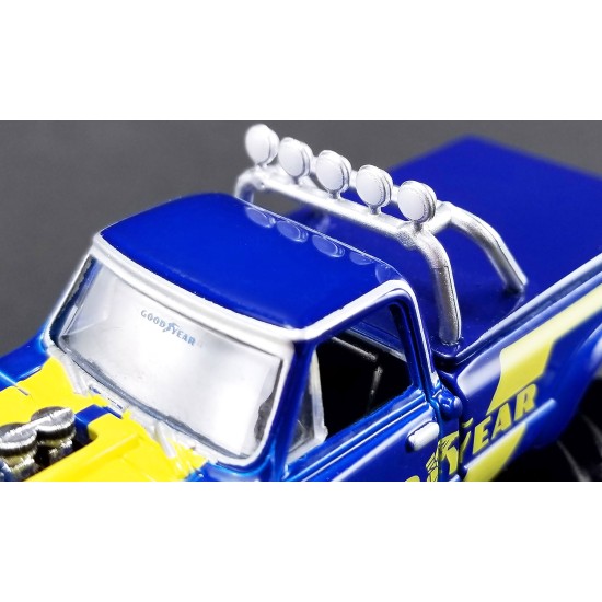 1/64 CHEVROLET K-10 GOODYEAR MONSTER TRUCK BLUE (ACME EXCLUSIVE)