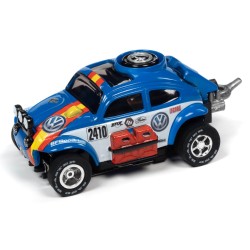 1/64 1965 VOLSWAGEN BAJA BUG NO.2410 BLUE ELECTRIC SLOT CAR AWSC380A-4