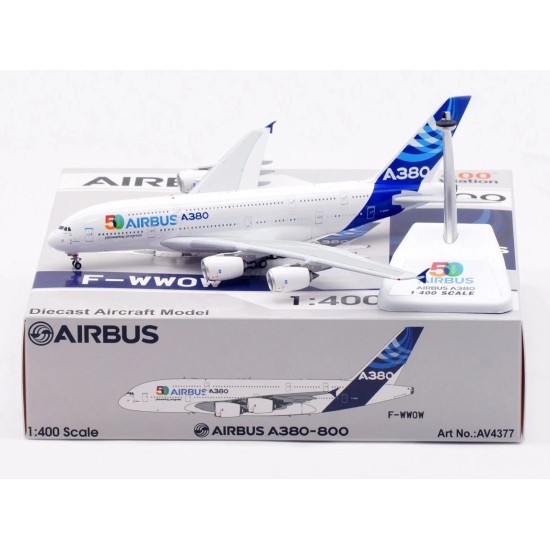 1/400 F-WWOW AIRBUS INDUSTRIE A380 50 YEARS PIONEERING PROGRESS AV4377