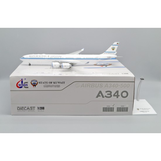 1/200 KUWAIT GOVERNMENT AIRBUS A340-500 REG: 9K-GBA WITH STAND XX20226