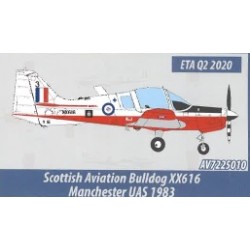 AV7225010 - 1/72 SCOTTISH AVIATION BULLDOG XX616 MANCHESTER UAS 1983 AV7225010 - 1/72 SCOTTISH AVIATION BULLDOG XX616 MANCHESTER UAS 1983