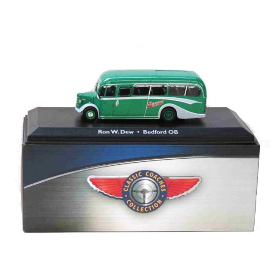 1/72 BEDFORD OB RON W.DREW GREEN/GREY DIECAST MODEL BUS