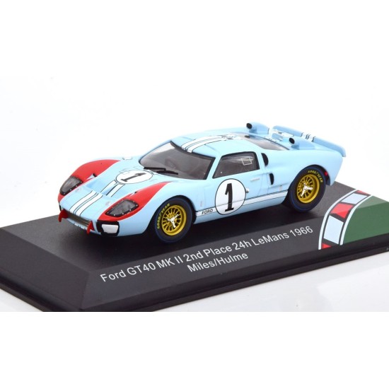 1/43 FORD GT40 MKII, THE REAL WINNER 24H LE MANS 1966, MILES/HULME