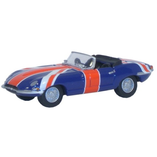 1/76 JAGUAR E TYPE OPEN TOP UNION JACK 76ETYP005