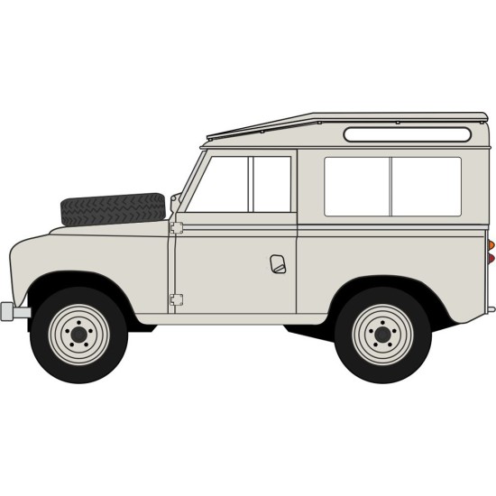 OX43LR3S001 - 1/43 LAND ROVER SERIES III SWB ST. WAGON LIMESTONE