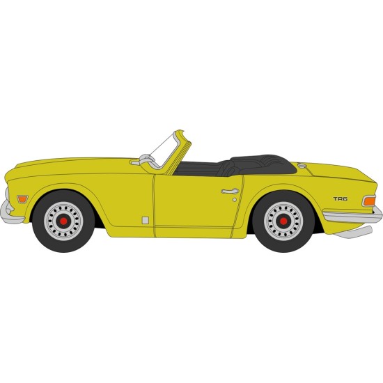 OX76TR6001 - 1/76 TRIUMPH TR6 MIMOSA YELLOW