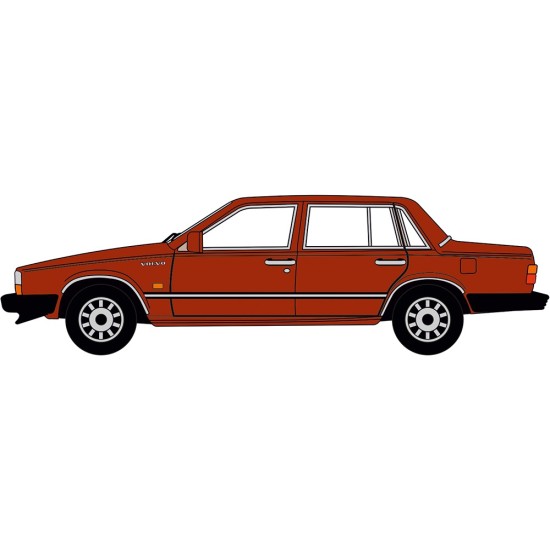 OX76VO002 - 1/76 VOLVO 760 RED WOOD METALLIC