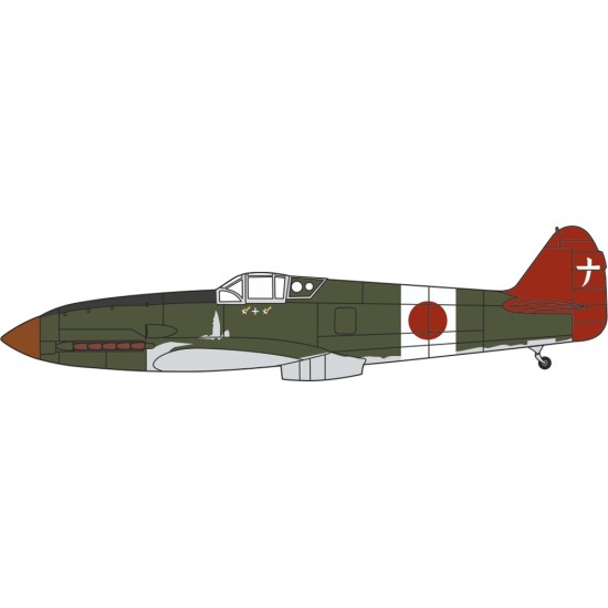 1/72 KAWASAKI KI-61 HIEN 244TH FLIGHT REG. CHOFU AIRFIELD 1945 AC077