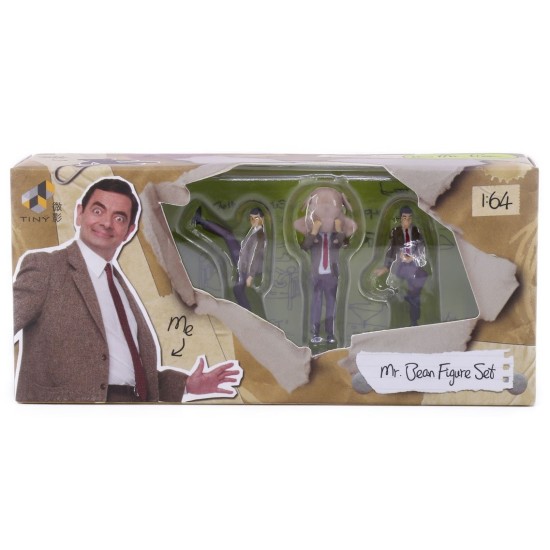 1/64 TINY CITY DIECAST MR BEAN FIGURE SET