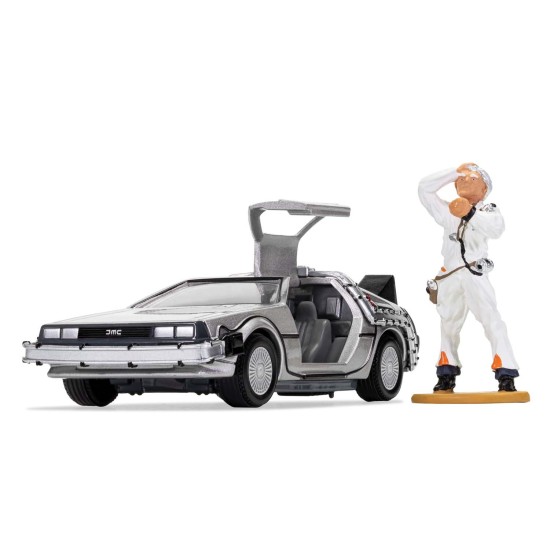 1/36 BACK TO THE FUTURE DELOREAN AND DOC BROWN FIGURE CC05503