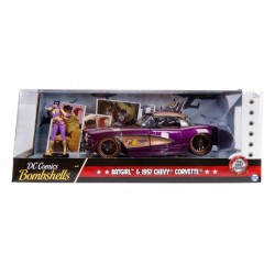 1/24 1957 CHEVROLET CORVETTE INCLUDES BATGIRL FIGURE DC COMICS BOMBSHELLS 30457