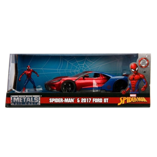 1/24 2017 FORD GT MARVEL SPIDERMAN WITH FIGURE 99725