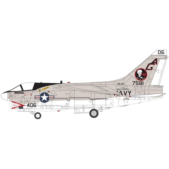 1/72 A-7E CORSAIR II US NAVY VA-12 FLYING UBANGIS AG406 1979 CW001646