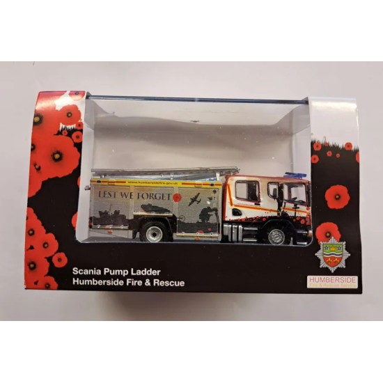 OXFORD 1/76 HUMBERSIDE FIRE AND RESCUE PUMP LADDER 76SFE011- MISSING MIRROR