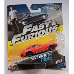 MATTEL FAST & FURIOUS F8 1966 CHEVY CORVETTE 30/32 FCN87 - DAMAGED PACKAGING MATTEL FAST & FURIOUS F8 1966 CHEVY CORVETTE 30/32 FCN87 - DAMAGED PACKAGING