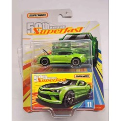 MATCHBOX SUPERFAST '17 CHEVY CAMARO GBK34 - SPLIT BLISTER PACKAGING MATCHBOX SUPERFAST '17 CHEVY CAMARO GBK34 - SPLIT BLISTER PACKAGING