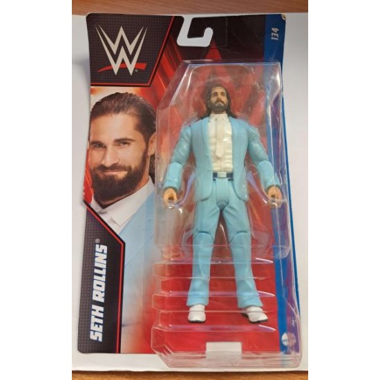 WWE SERIES 134 SETH ROLLINS ACTION FIGURE HDD39 - DAMAGED PACKAGING