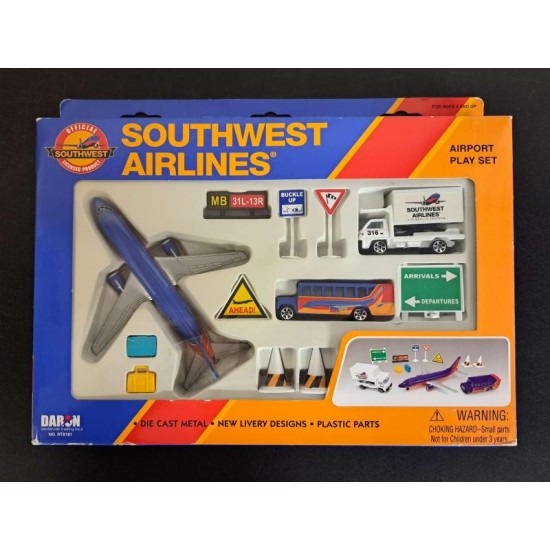 DARON SOUTHWEST AIRLINES PLAYSET RT8181 - BOX WORN
