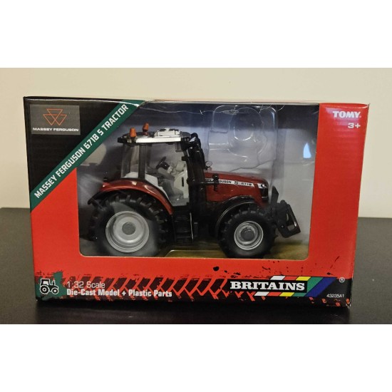 BRITAINS 1/32 MASSEY FERGUSON 6718S TRACTOR 43235 BOX SPLIT