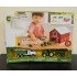 BRITAINS FARM 1/64 JOHN DEERE 24PC PLAYSET WITH RED BARN 47333 - BOX DAMAGE