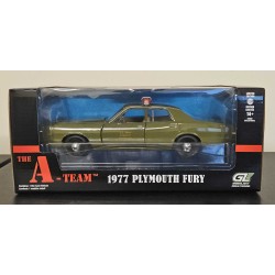GREENLIGHT 1/24 THE A-TEAM 1977 PLYMOUTH FURY U.S. ARMY POLICE 84103 - SPLIT BOX