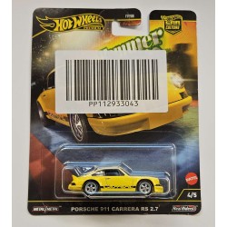 HOT WHEELS HAMMER DROPS PORSCHE 911 CARRERA RS 2.7 4/5 HRW07 - DAMAGED CARD