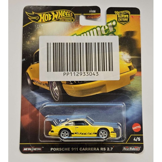 HOT WHEELS HAMMER DROPS PORSCHE 911 CARRERA RS 2.7 4/5 HRW07 - DAMAGED CARD HOT WHEELS HAMMER DROPS PORSCHE 911 CARRERA RS 2.7 4/5 HRW07 - DAMAGED CARD