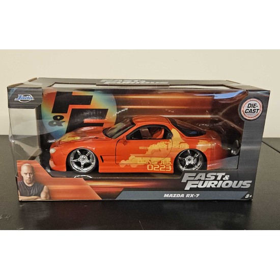 JADA 1/24 MAZDA RX7 1995 FAST AND FURIOUS 30747 - BOX DAMAGE