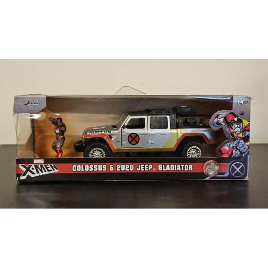 JADA 1/32 MARVEL X-MEN JEEP GLADIATOR WITH COLOSSUS FIGURE 33363 - BOX DAMAGE