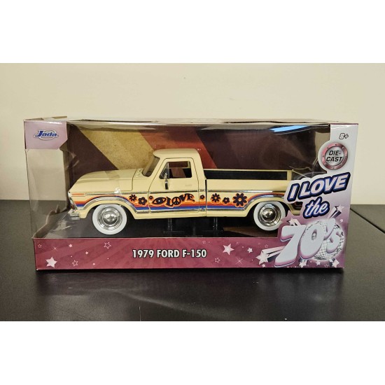 JADA 1/24 1979 FORD F-150 I LOVE THE 1970S 34026 - BOX CORNER DAMAGED