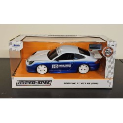 JADA 1/24 HYPERSPEC PORSCHE 911 GT3 RS (996.2) BLUE 2006 35492 - CREASED BOX