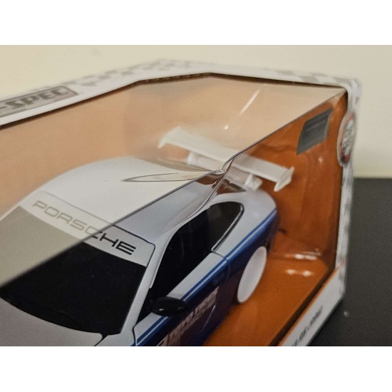 JADA 1/24 HYPERSPEC PORSCHE 911 GT3 RS (996.2) BLUE 2006 35492 - CREASED BOX
