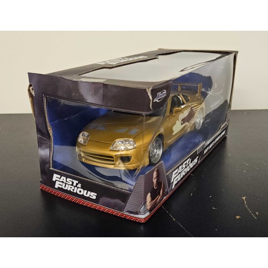 1/24 TOYOTA SUPRA SLAP JACK 1995 FAST & FURIOUS GOLD 99540 BOX DAMAGE