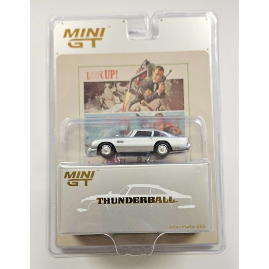 MINI GT 1/64 ASTON MARTIN DB5 RHD THUNDERBALL ENGLISH MGT00901-007E - DAMAGED