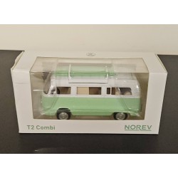 NOREV 1/43 1993 VW COMBI T2B CAMPER VAN GREEN 841103 - BOX DAMAGE