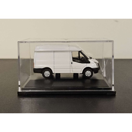 OXFORD 1/76 FROZEN WHITE NEW FORD TRANSIT VAN M.ROOF 76FT001 - CRACKED CASE