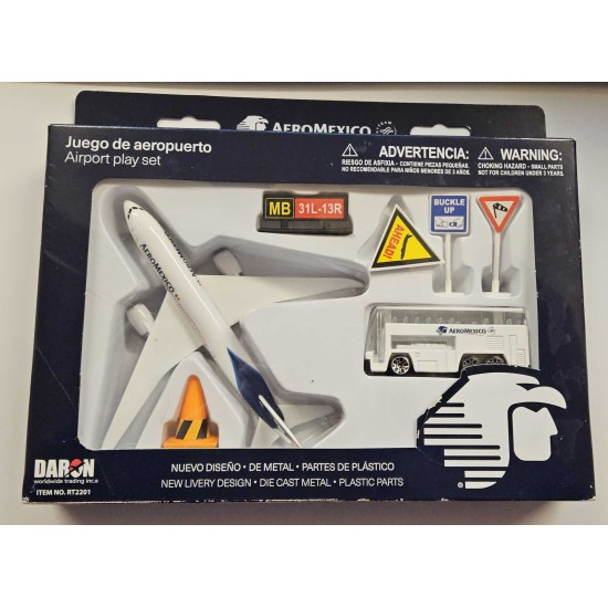 DARON AERO MEXICO AIRPORT PLAYSET 2201 - WORN BOX