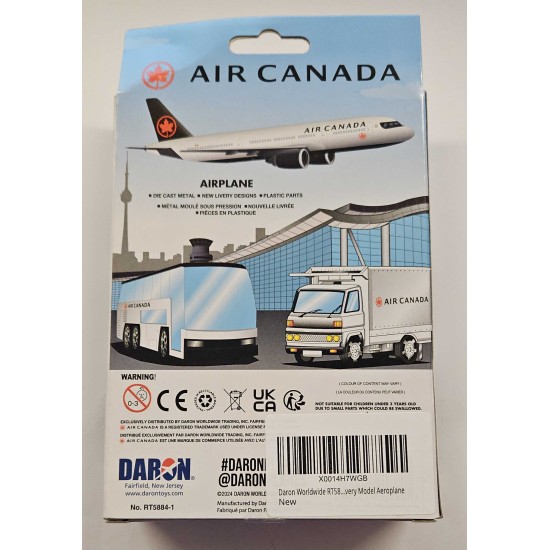 DARON AIR CANADA DIECAST PLANE RT5884-1 - DAMAGED BOX