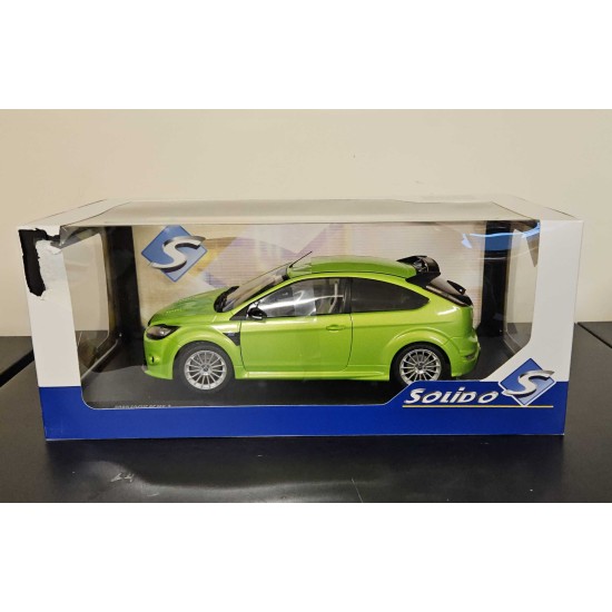 SOLIDO 1/18 FORD FOCUS RS MK2 ULTIMATE GREEN METALLIC 2009 S1813101 - BOX TORN