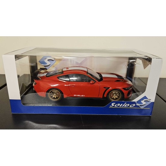 SOLIDO 1/18 SHELBY MUSTANG SUPER SNAKE RACE RED 2025 S1813801 - BOX DAMAGE
