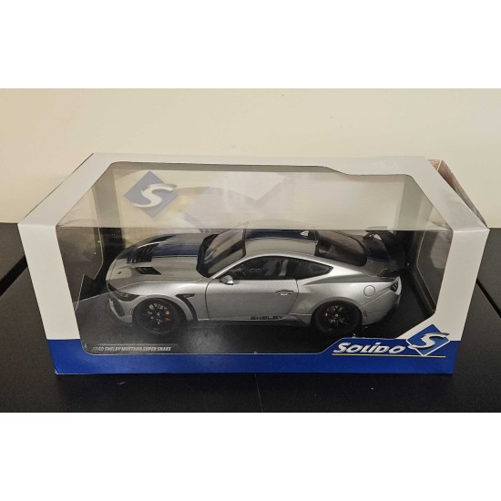 SOLIDO 1/18 SHELBY MUSTANG SUPER SNAKE GREY 2025 S1813803 - MODEL DAMAGED