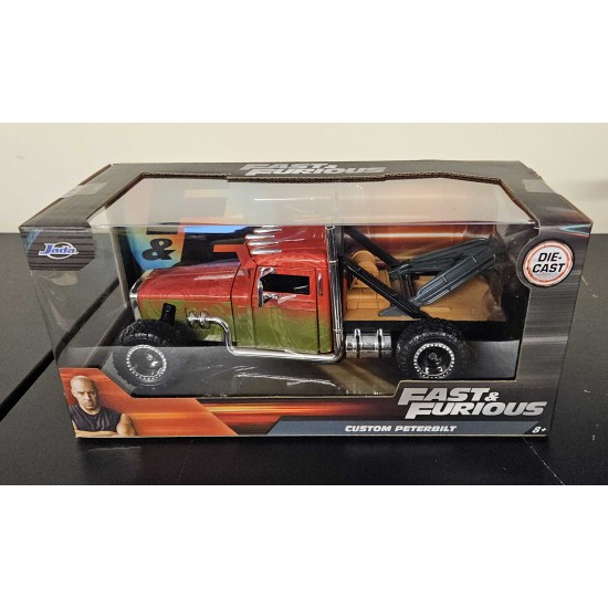 JADA 1/24 HOBBS AND SHAW CUSTOM PETERBILT TRUCK 32089 BOX DAMAGE