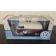 MOTORMAX 1/24 VOLKSWAGEN TYPE 2 HOT ROD BLACK/WHITE WITH FLAMES 79566 - SPLIT