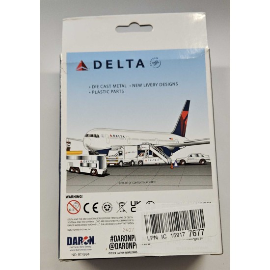 DARON DELTA DIECAST PLANE RT4994 - BOX DAMAGE