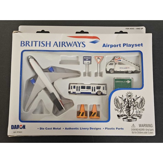 DARON BRITISH AIRWAYS AIRPORT PLAYSET RT6001 - BOX DAMAGE