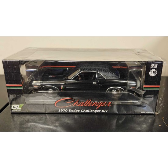 GREENLIGHT 1/18 1970 DODGE CHALLENGER R/T 426 HEMI THE BLACK GHOST 13614 - TORN