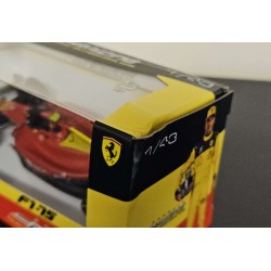 BURAGO 1/43 FERRARI SF-75 NO.55 2022 SAINZ MONZA LIVERY 36832 - BOX CREASED