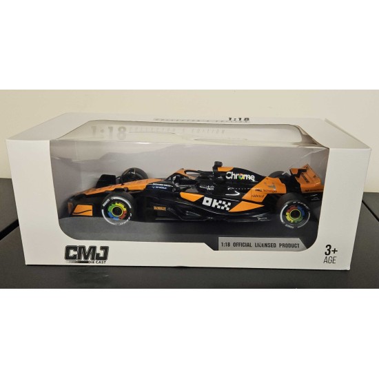 CMJ 1/18 MCLAREN F1 TEAM MCL38 ORANGE 2024 NO.4 DC118MLF1 - BOX DAMAGE