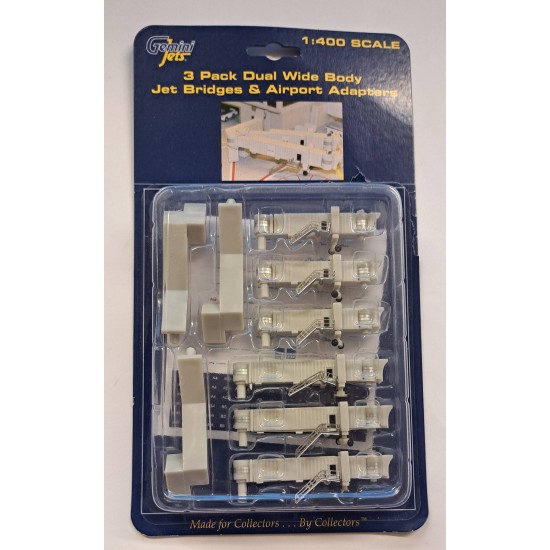 GEMINI JETS 1/400 WIDE BODY AIR BRIDGES GJARBRDG2 - TORN PACKAGING GEMINI JETS 1/400 WIDE BODY AIR BRIDGES GJARBRDG2 - TORN PACKAGING